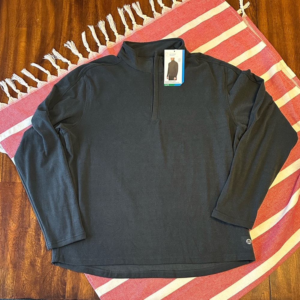 Mondetta Men’s NWT Charcoal 1/4 Zip US XL